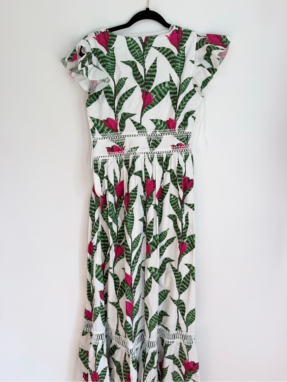 Layered With Love floral maxi dress small floral tropical resort bohemian - Picture 4 of 4